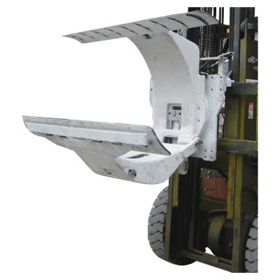 Chariot élévateur diesel 3 tonnes avec attaches pour pinces à rouleaux de papier